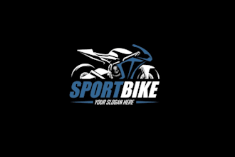 make motorcycle logo design with fastest delivery