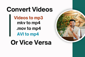convert videos to mp3, mov to mp4, avi to mp4, mkv to mp4