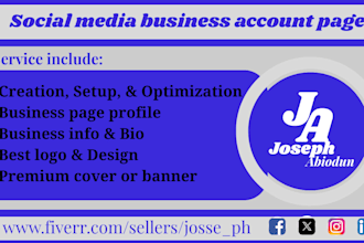create setup manage optimize all social media business account