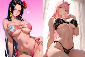 make amazing nsfw or sfw anime ai art for you