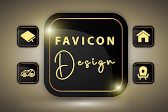 design a professional custom favicon for website, app, and browser