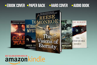 design any book cover or ebook cover or kdp print cover