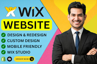 design wix website or redesign wix website wix studio