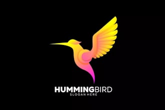 do outstanding hummingbird logo with express delivery