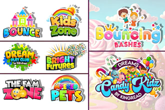 do kids, daycare, childcare, preschool and toy shop logo