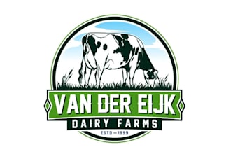 create eye catching dairy farm logo design