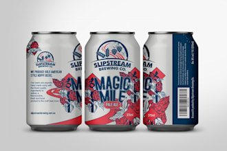 create label design, for your can, drink or beverage
