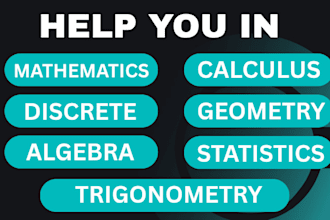 tutor you math,statistics,calculus,algebra, trigonometry