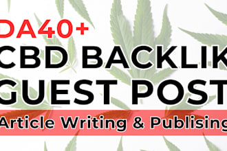 cbd guest post backlinks with guaranteed google indexing