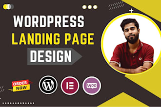 design elementor landing page or wordpress landing page