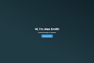 create a one page portfolio website in wordpress using elementor