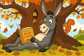 create original full children story book illustration