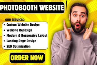 build photobooth website party rental website 360 photobooth photography website