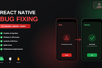 fix react native bugs crashes firebase and ios android issues