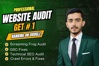 do technical SEO audit, screaming frog crawl and fix gsc errors