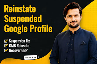 fix suspended google my business profile, gmb reinstatement and fix gmb