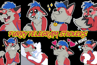draw furry telegram stickers nsfw furry stickers discord animated stickers