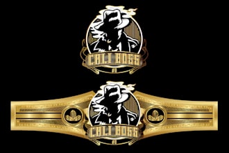 do cigar label, cigar logo, cigar band and cigar box design