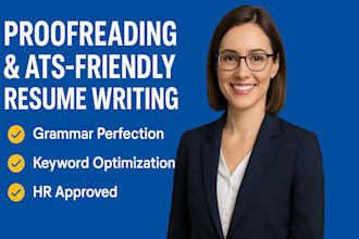 professionally proofread and format your ats friendly resume with linkedin opt