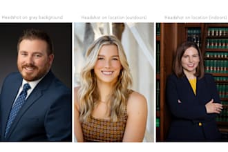retouch professional portraits and headshots