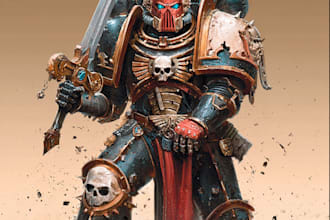 draw a warhammer 40k person