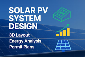 permit ready solar pv system design, 3d layout, energy and sld analysis USA