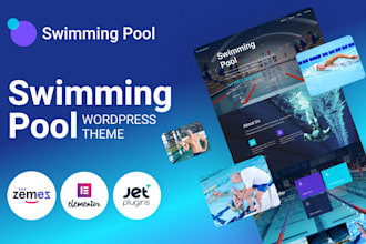 design swimming pool website pool website, pool cleaning or construction website