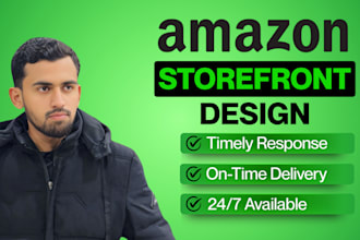 design a branded amazon storefront, ecb, and brand store