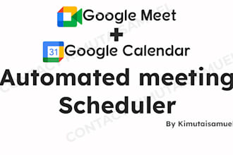 integrate google meet with calendar sync into your website