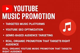 promote your youtube music video using organic strategy and SEO for real growth
