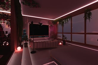 create highy immersive vrchat world, vrc world, vr world, custom meta vr world
