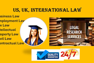 do comprehensive legal research and reports