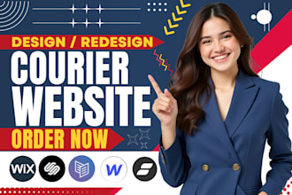design cruixie courier website, logistics website, dispatch website, or courier