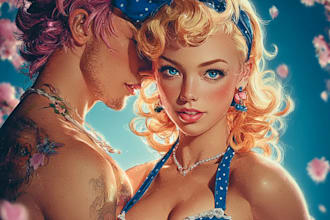 choreograph your ideal pin up, sexuall girl in my style