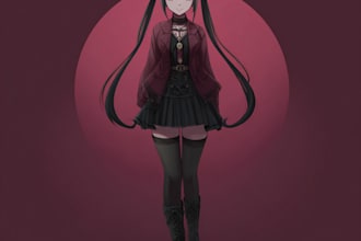 design custom danganronpa style character