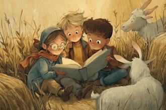 draw children book illustrations and covers