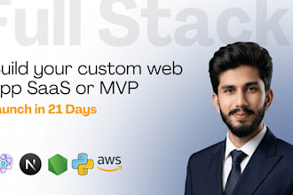 create website, API development, ai integration for mvp, saas