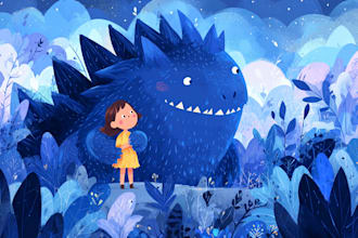 do cute illustrations for a childrens book