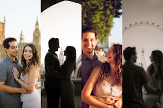 do romantic couple photoshoot in london