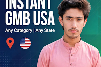 create instant approved gmb USA for any category