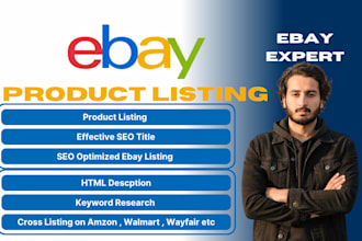be your expert ebay lister for product listing and SEO