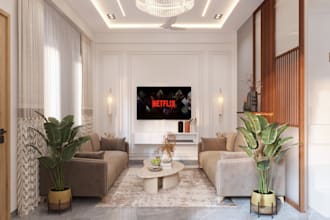 design realistic 3d interior space for your home