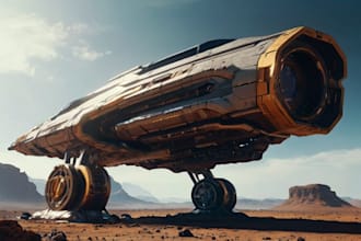 create high quality 3d concept art for vehicles, spaceships