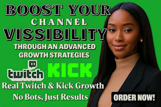 promote twitch kick stream with advanced hands free growth for monetization