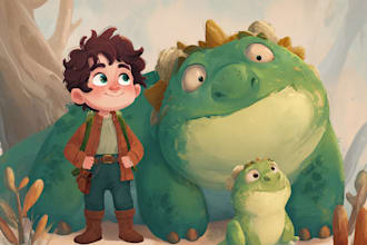 do children book cute illustration kid activity book