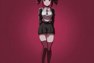 draw danganronpa style character with unique personality