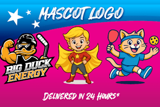 design a custom mascot character in vector style