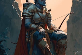make original characters, concept arts, game covers