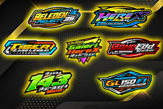 custom racing logo design for teams, brands and motorsports