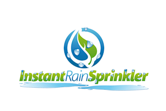 make an modern custom rainbow, water, rain logo design